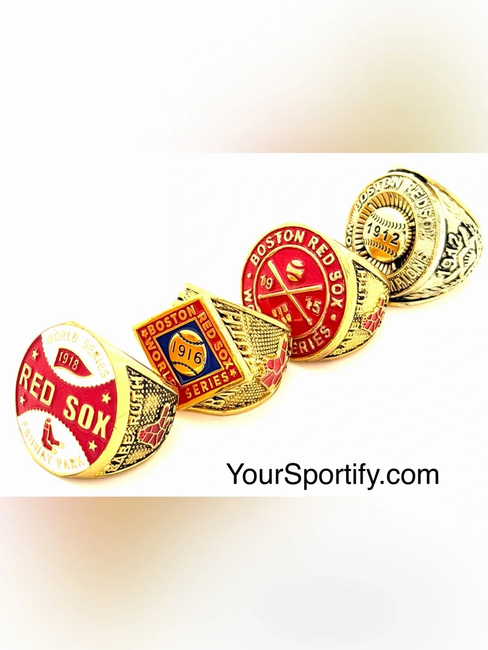 MLB / 1912 1915 1916 1918 Boston Red Sox World Series Championship Rings Set